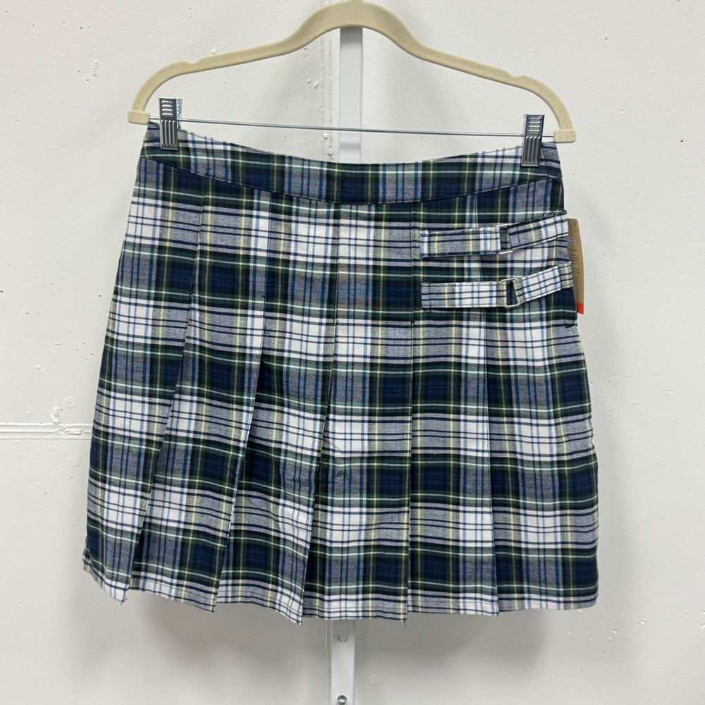 NWT French Toast Plaid Pleated Skort School Uniform Buckle Academia Women's 8